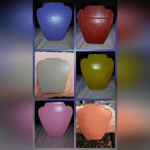 NWT Set of 6 Handcrafted Jewelry Displays.